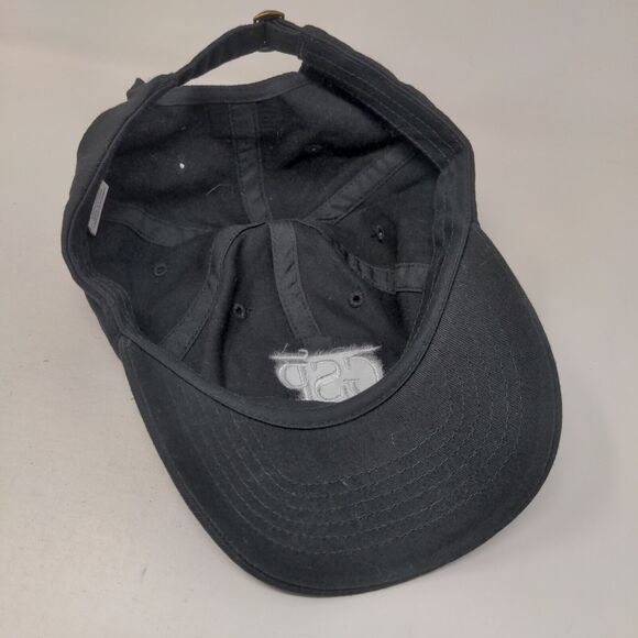 GSP Slideback Hat Black One Size Adjustable Embroidered American Flag 6 Panel - Picture 6 of 7